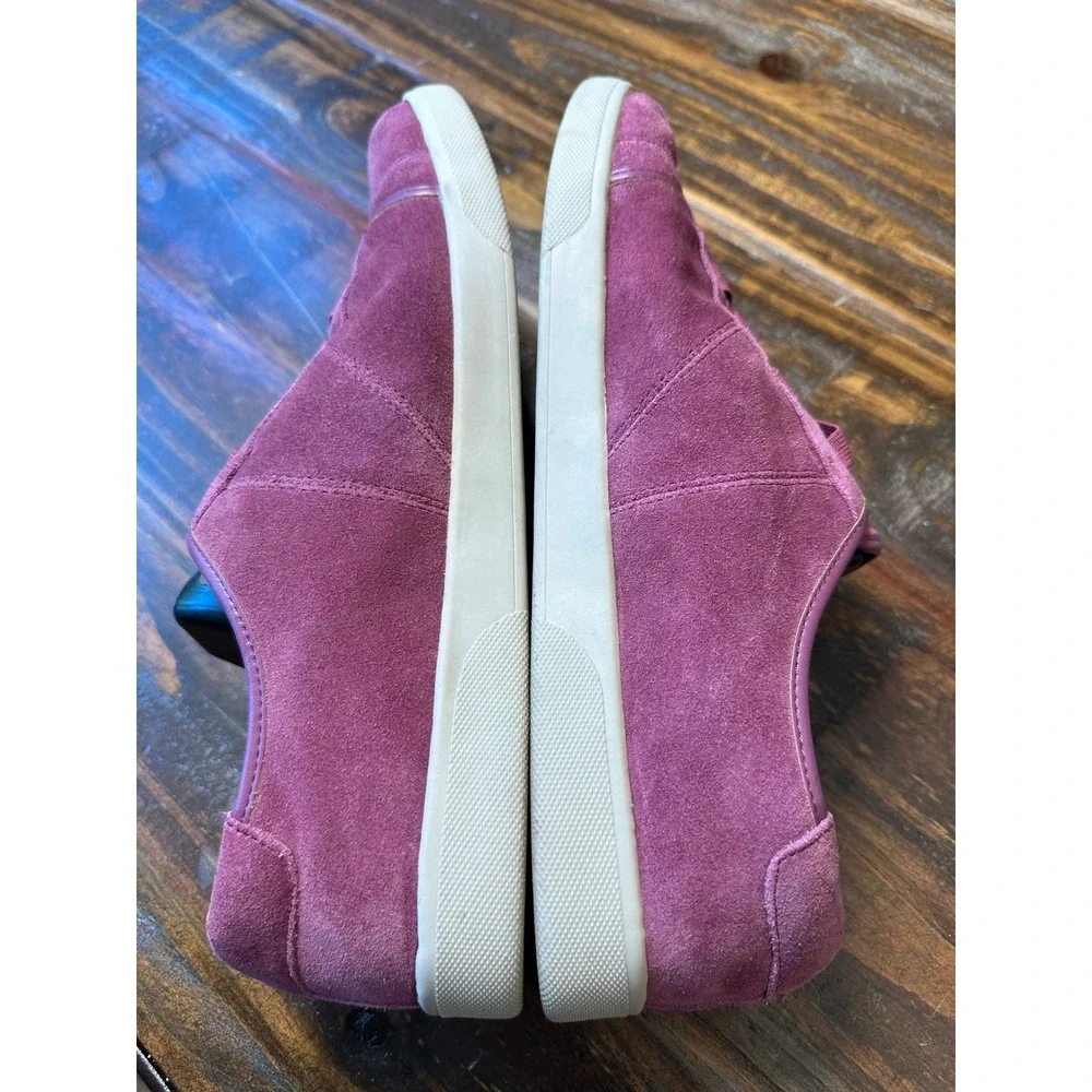 Vionic‎ Jean Suede Sneakers Berry Purple Orthotic Slip On Shoes Womens 11 Wide